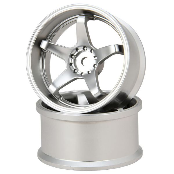 G-Force GD042 N-Type Drift Wheel, +6, Mat Silver R/C Car Wheel