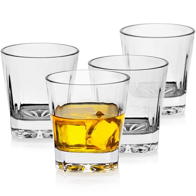 Japanese Style Whisky Glasses, Thick Bottom Old Fashioned Rock Drinking  Glassware, Scotch Whisky, Bourbon, Cocktails
