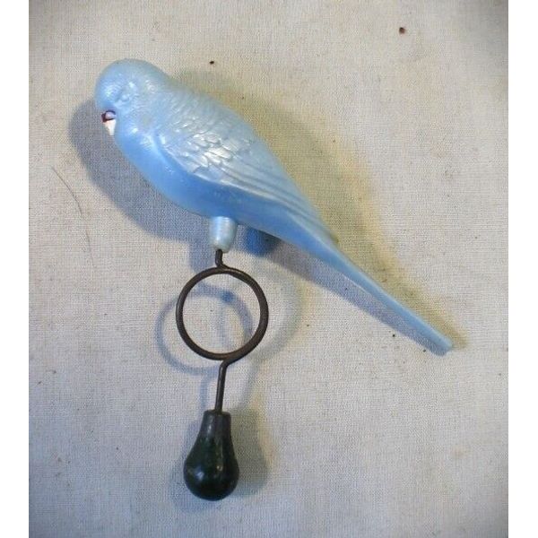 Vintage Toy Blue Parakeet Bird Toy for Pet Birds