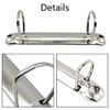 5 Pack Ring Binder Mechanism, D Shaped Metal Clip 2 Ring Binder Replacement Kit for Papers, Documents and Student Records