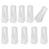 sourcing map 10Pcs Cord Knobs, Plastic Cord Tassel Drops Pull End Pendant Hanging Ball Pulls for Window Blinds Shade Curtain Craft, Transparent Cuboid