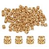 uxcell 100pcs M2 Thread Insert Brass Heat Set Insert M2x3mm OD3.5mm New Ring Insert Nuts 3D Printed Brass Nuts Female Thread Insert Nuts