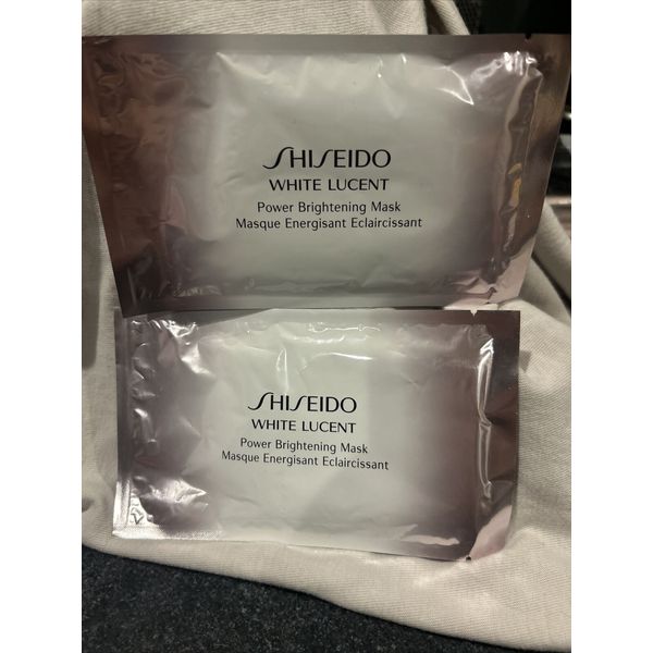 (LOT OF 2) Shiseido White Lucent Power Brightening Mask sheet mask SEALED NEW