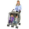 Nuby Universal Size Twin Stroller Rain Cover, Clear Vinyl Plastic