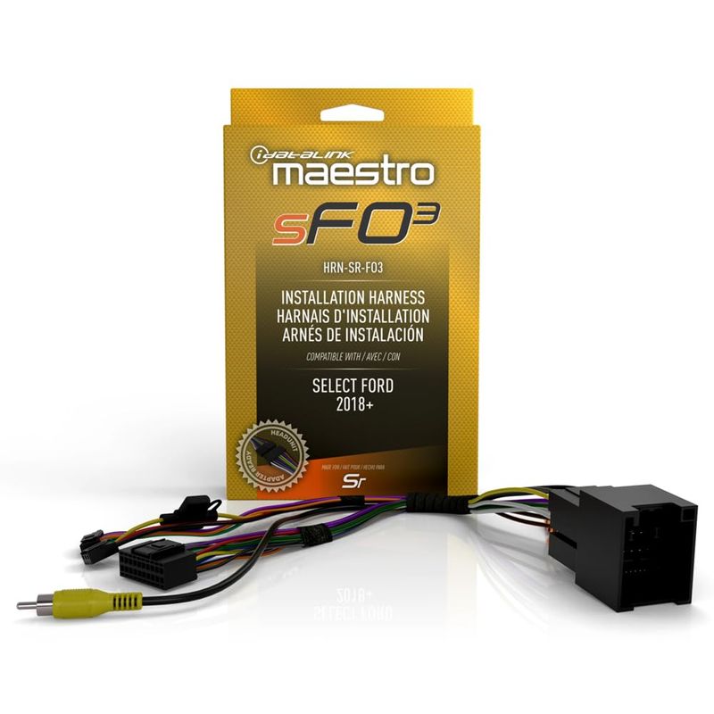 Idatalink Maestro HRN-SR-FO3 T-Harness for Select Ford Trucks & Vans ...
