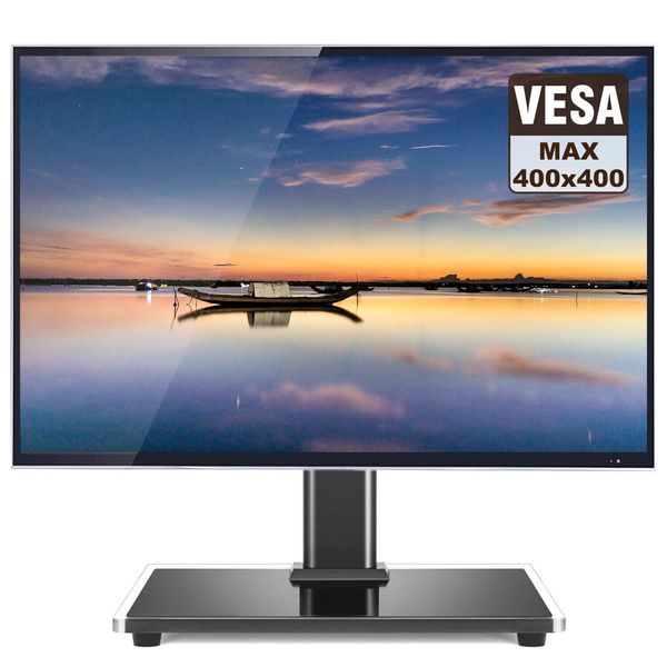 Universal Tabletop TV Stand Base with Mount for 27-60 inch Flat Screen TVs