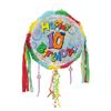 PARTYRAMA.CO.UK Happy 10th Birthday Holographic Pull String Pinata