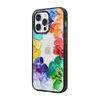 CASETiFY Impact Case for iPhone 13 Pro Max - Rainbow Color Wheel - Clear Black