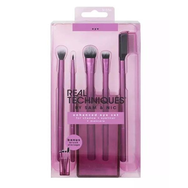 REAL TECHNIQUES Enhanced Eye Set Brush Cup RT-91534 shadow eyeliner mascara 6pcs