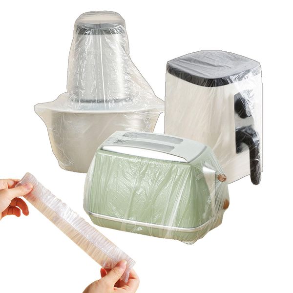STAYWILD 60 PCS Clear Small Appliance Dust Covers,Disposable Kitchen Appliance Covers for Instant Pot,Mixer,Meat Slicer,Air Fryer,Toaster Oven,Food Processor,Blender,Slow Cooker,Coffee & Bread Maker