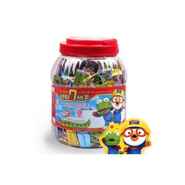 Pororo Vita 7 Seven 500 tablets Children&#39;s Vitamin School Kindergarten