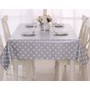 Vinylla Polka Dot Silver Easy Wipe Clean PVC Tablecloth, 140x180cm