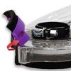 HERZO Surface Grinding Dust Shroud for Angle Grinders 115/125mm, Transparent Polycarbonate