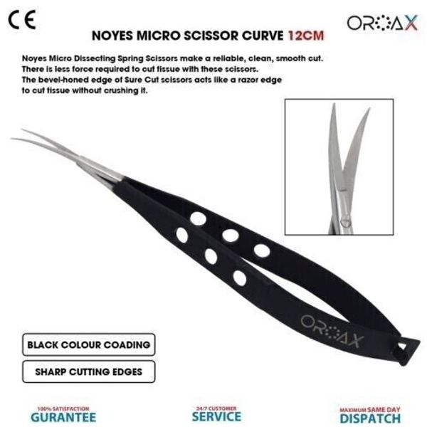 Dental Micro Surgery Castroviejo Noyes Spring Scissors Surgical Needle Holder