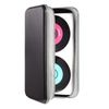 DVSICK CD Case Holder,Portable CD/DVD Case Hard Plastic Case Holder CD Organizer Wallet Protective DVD Storage (Black)