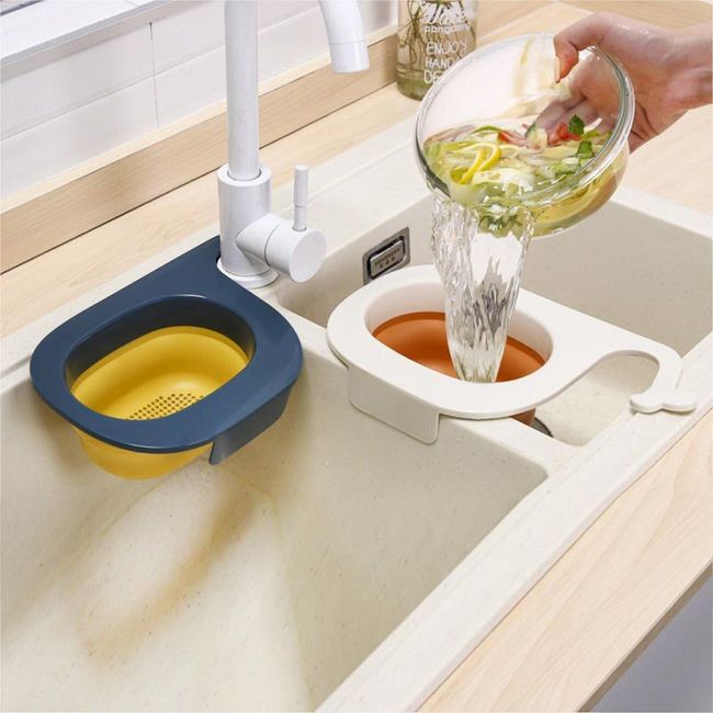 Kitchen Sink Strainer Leftover Drain Basket Garbage Filter Hanging