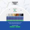 Grout Pen - Designed for Restoring Tile Grout in bathrooms & Kitchens (Ivory)