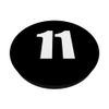 Number Eleven Numeral 11 Plain White Numbers PopSockets Swappable PopGrip