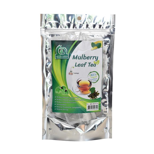 Organic White Mulberry Leaf Tea 60-Teabags (Morus Alba)