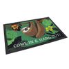 Close Up Sloth Doormat Come in and hang out
