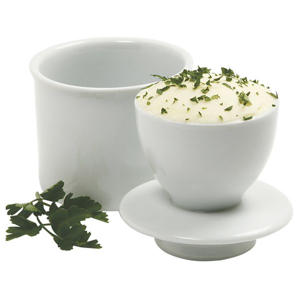 Norpro Porcelain Butter Keeper, White