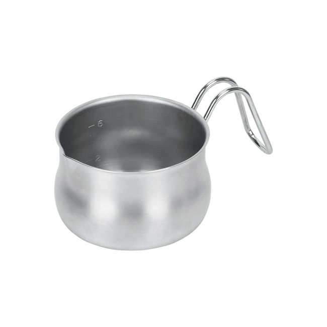 Pearl Metal Satina HB-6323 Cook Pot, 4.7 inches (12 cm), Urn Type, Graduated, Stainless Steel, Made in Japan, For Gas Fire