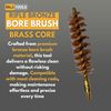 McJ Tools Rifle Brass Core Bronze Bore Brush (10pack 50Cal BrassCorePro)