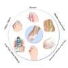 1 x Pair Silicone Gel Foot Toe Separator Thumb Valgus Protector Bunion Adjuster