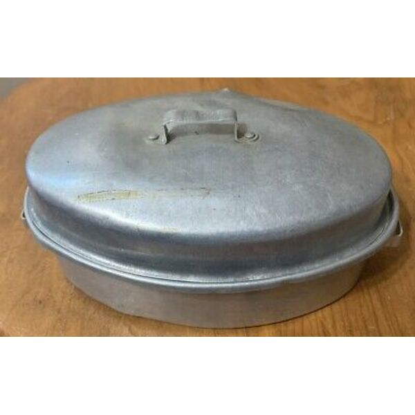 Antique Childs Toy Aluminum Cookware Roasting Pan Pre Owned