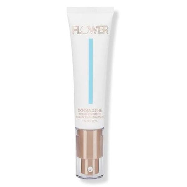 FLOWER Beauty Skin Smoothie Hydro Pop Makeup Primer - Hydrating + Cooling - Lightweight feel + Absorbs Quickly - Grips Makeup for Long Lasting wear + Moisturizing - For All Skin Types + Tones