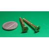 Brass #8  Phillips Flat Head Wood Screw x 1.50" Length, 25 Pcs
