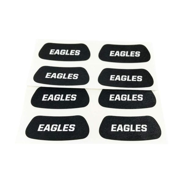 EyeBlack Eagles Team Sports Under Eye Sticker College/University, High School, Pro Football, Softball, Baseball, Community Sports, Little League Easy Stick and Peel 8 Strips (4 Pairs)