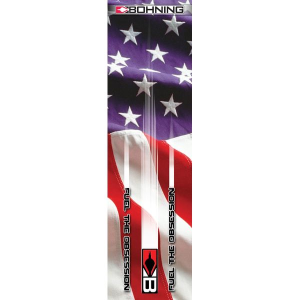 Bohning Archery Club Stars & Stripes HD Small Arrow Wrap, 12pk