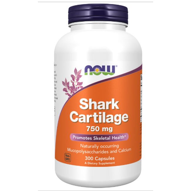 Now Foods Shark Cartilage 750 mg, 300 Capsules