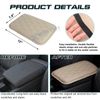 Leather Central Armrest Storage Box Mat Guard Cushion Decor Cover Accessories