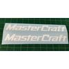20" MasterCraft WHITE Stickers YOU GET 2 for wakeboard ski DECAL