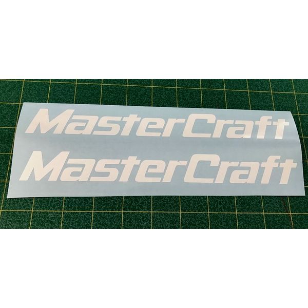 20" MasterCraft WHITE Stickers YOU GET 2 for wakeboard ski DECAL