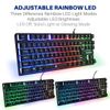 Combrite Falcon Gaming Keyboard And Mouse Set, TKL Compact Size, Rainbow LED Backlit, USB Wired Desktop Combo, UK Layout