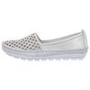 Gemini Damen Slipper GLANZNAPPA Weiss Gr. 40