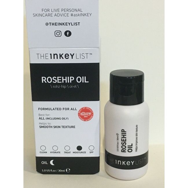 THE INKEY LIST Rosehip Oil 30ml / 1oz NIB