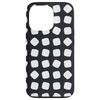 iPhone 13 Pro White Black Rounded Square Lozenge Shapes Pattern スマホケース