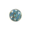 Goebel Artis Orbis Vincent Van Gogh Almond Tree Blue Brooch Novelty 2020 67045221 and Set of 4 EKM Living Stainless Steel Straws