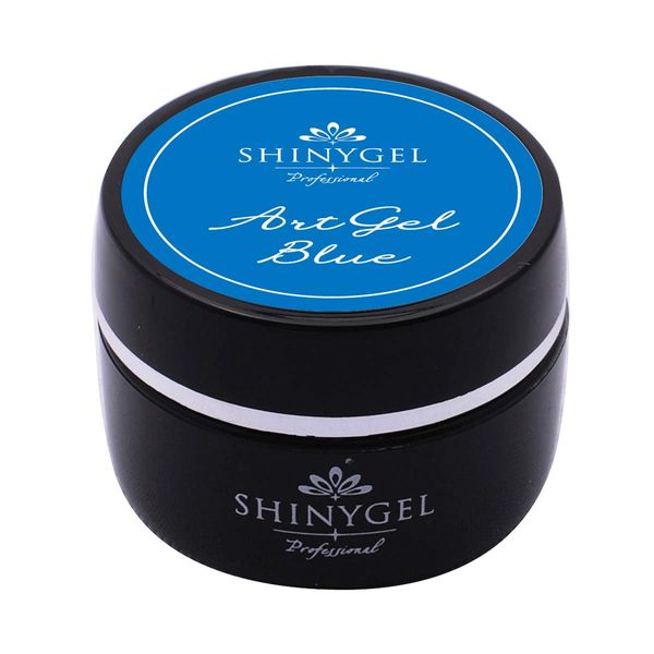 Shinygel Professional Art Gel, Blue Color Gel, 0.1 oz (4 g), UV/LED Compatible, (JNA Certified Compatible)