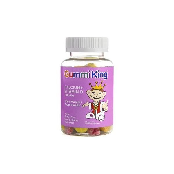 Gummi King Calcium + Vitamin D for Kids 60 Gummies