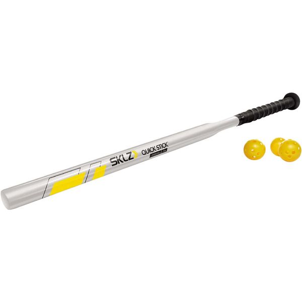 SKLZ Quick Stick Baseball and Softball Training Bat for Speed Silver, 12-Ounce