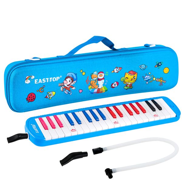 East Top Melodica mit 37 Tasten, professionelles Mund-Melodica-Keyboard-Orgel-Melodica-Instrument für Erwachsene, Schüler und Kinder, als Geschenk