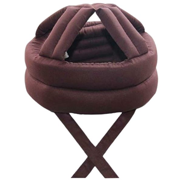 (Clove Cube) Head Guard, Overturn, Head Protection, Lightweight, One Size Fits Most, Relief, Nursing and Rehabilitation, 2 Types (Brown, Chin Strap Type)