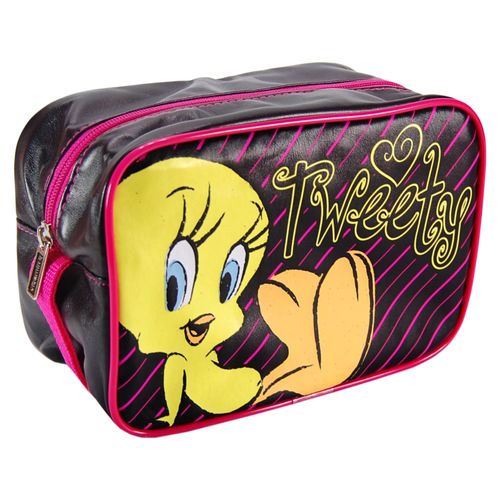 Tweety Wash Bag - Make up case or Travel Bag - Gift for her - Funky Kitsch Cool Looney Tunes Cartoon Design