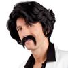 Boland 10103243 Black 86346 Chuck Wig with Moustache, Unique
