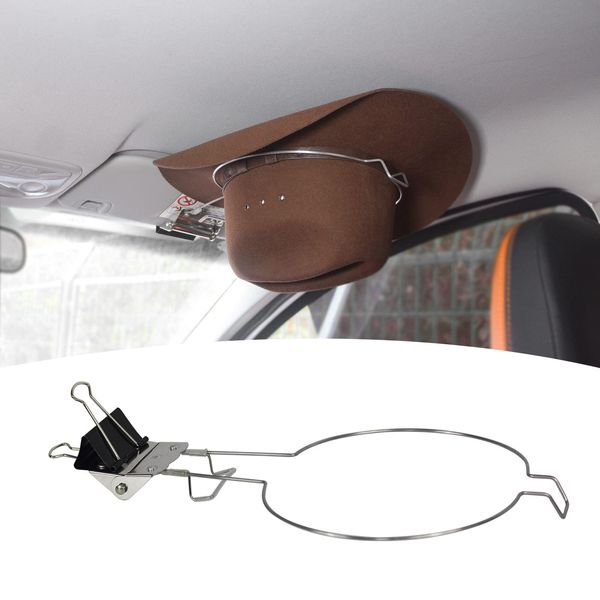 CHLIVE Hat Rack[New Version] for Pickup Truck SUV Car, Sturdy Cowboy Hat Holder to The Car Visor